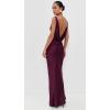 Norma Kamali Women’s Sleeveless Low Back Drape Gown(Plum)