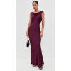 Norma Kamali Women’s Sleeveless Low Back Drape Gown(Plum)
