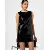Norma Kamali Women’s Sleeveless Mini Dress(Black)