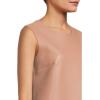 Norma Kamali Women’s Sleeveless Mini Dress(Cappuccino)