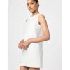 Norma Kamali Women’s Sleeveless Mini Dress(Snow White)