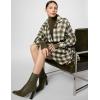 Norma Kamali Womens Super Oversized Bf Nk Shirt Flared Mini Dress(Bark Box Plaid)