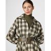 Norma Kamali Womens Super Oversized Bf Nk Shirt Flared Mini Dress(Bark Box Plaid)