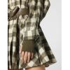 Norma Kamali Womens Super Oversized Bf Nk Shirt Flared Mini Dress(Bark Box Plaid)