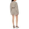 Norma Kamali Womens Super Oversized Bf Nk Shirt Flared Mini Dress(Bb Leopard)