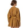 Norma Kamali Womens Super Oversized Bf Nk Shirt Flared Mini Dress(Woods)