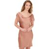 Norma Kamali Women’s Cap Sleeve Maria Mini Dress(Cappuccino)