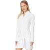 Norma Kamali Women’s Four Sleeve Nk Shirt Mini Dress(Snow White)