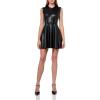 Norma Kamali Women’s Sleeveless Grace Mini Dress(Black)
