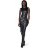 Norma Kamali Women’s Sleeveless Grace Pencil Dress Below Knee(Black)