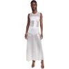 Norma Kamali Women’s Sleeveless Long Swing Dress(Clear/White)