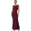 Norma Kamali Women’s Sleeveless Low Back Drape Gown(Plum)