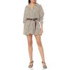 Norma Kamali Womens Super Oversized Bf Nk Shirt Flared Mini Dress(Bb Leopard)