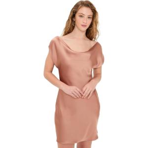 Norma Kamali Women’s Cap Sleeve Maria Mini Dress(Cappuccino)