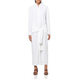 Norma Kamali Women’s Four Sleeve Nk Shirt Long Dress(Snow White)