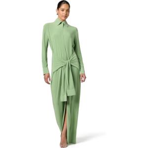 Norma Kamali Women’s Four Sleeve Nk Shirt Long Dress(Vintage Green)