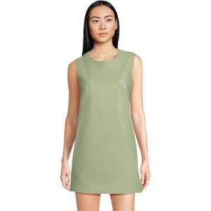 Norma Kamali Women’s Sleeveless Mini Dress(Vintage Green)