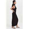 HALTER TURTLE SIDE SLIT GOWN(Black)