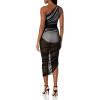 Norma Kamali Women’s Diana Gown(Black/Snow White)