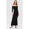 Norma Kamali Women’s Kamali Kulture Off Shoulder Fishtail Gown(Black)