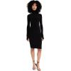 Norma Kamali Women’s Kamali Kulture Turtleneck Dress(Black)
