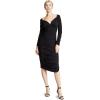 Norma Kamali Women’s Long Sleeve Tara Dress(Black)