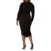 Norma Kamali Women’s Long Sleeve Tara Dress(Black)