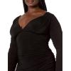 Norma Kamali Women’s Long Sleeve Tara Dress(Black)