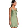 Norma Kamali Womens Maria Mini Dress(Vintage Green)