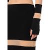 Norma Kamali Womens Spliced Dress(Black/Nude Mesh)