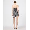 Norma Kamali Women’s Strapless Diana Pickleball Dress(Animal)