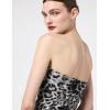 Norma Kamali Women’s Strapless Diana Pickleball Dress(Animal)