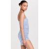 Norma Kamali Women’s Strapless Diana Pickleball Dress(Misty Blue)
