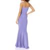 Norma Kamali Women’s Strapless Fishtail Gown(Lilac)