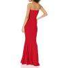 Norma Kamali Women’s Strapless Fishtail Gown(Tiger Red)