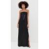 Norma Kamali Women’s Strapless Tailored Side Slit Gown(Black)