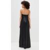 Norma Kamali Women’s Strapless Tailored Side Slit Gown(Black)