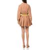 Norma Kamali Womens Super Oversized Bf Nk Shirt Flared Mini Dress(Cappuccino)