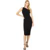 Norma Kamali Women’s Diana Dress to Knee(Black Lame)