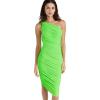 Norma Kamali Women’s Diana Dress to Knee(Neon Green)