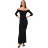 Norma Kamali Women’s Kamali Kulture Off Shoulder Fishtail Gown(Black)
