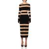 Norma Kamali Womens Spliced Dress(Black/Nude Mesh)