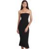 Norma Kamali Women’s Strapless Fishtail Dress(Black)