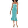 Norma Kamali Women’s Strapless Fishtail Dress(Vintage Mint)