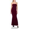 Norma Kamali Women’s Strapless Fishtail Gown(Plum)