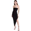 Norma Kamali Women’s Strapless Side Drape Gown(Black)
