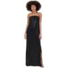 Norma Kamali Women’s Strapless Tailored Side Slit Gown(Black)