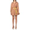 Norma Kamali Womens Super Oversized Bf Nk Shirt Flared Mini Dress(Cappuccino)