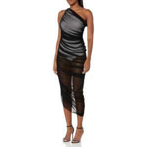 Norma Kamali Women’s Diana Gown(Black/Snow White)
