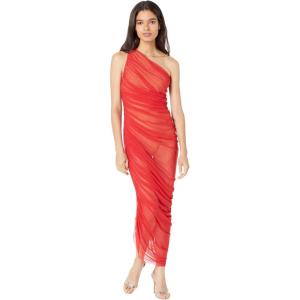 Norma Kamali Women’s Diana Gown(Red Mesh)